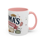 Grandma's Kitchen Hugs Coffee Mug | Gift From Grandkids | Accent Color Ceramic 11oz 15oz