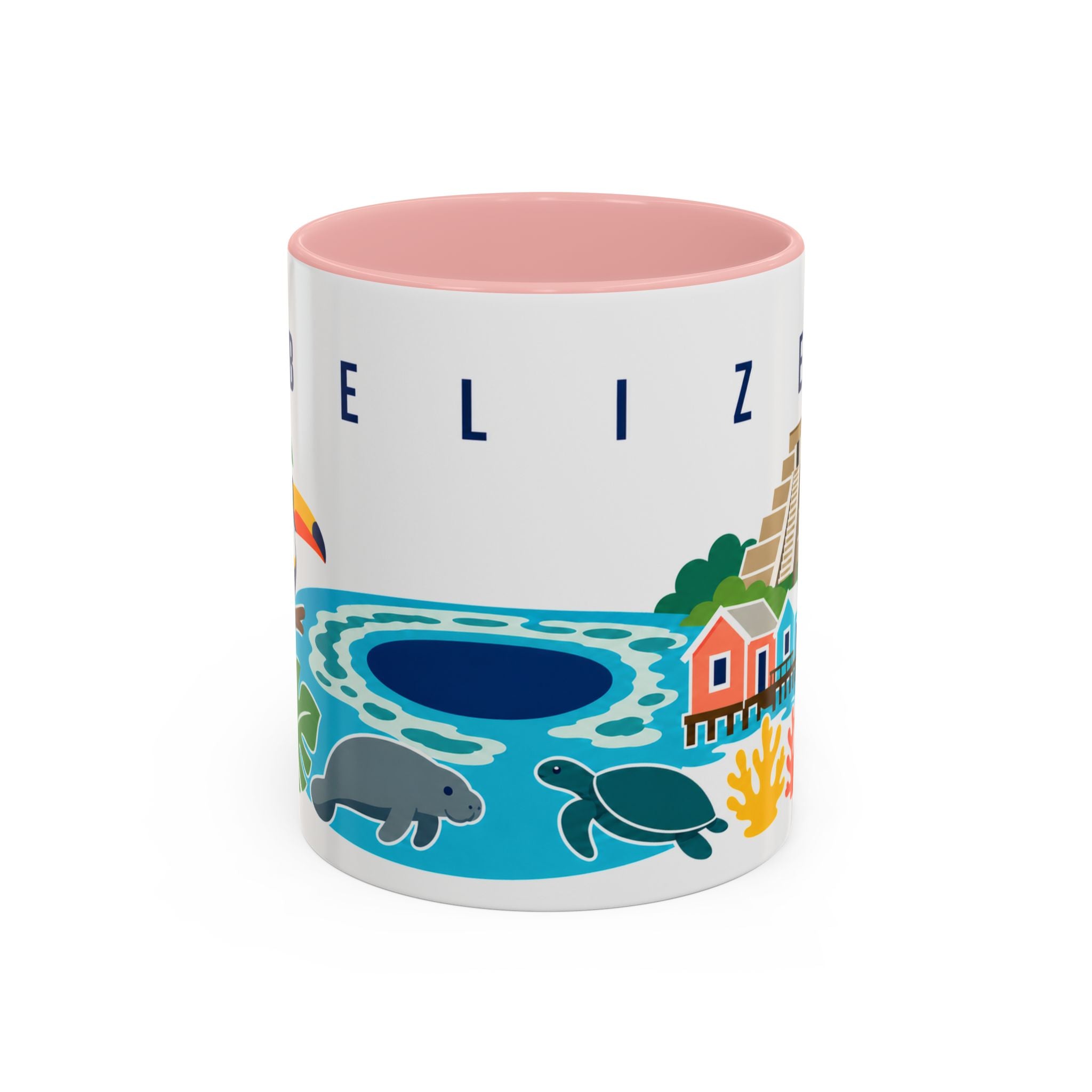 Belize Coffee Mug | Travel Souvenir Accent Mug | Country Gift Ceramic Cup 11oz 15oz