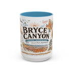 Bryce Canyon Coffee Mug | National Park Hiking Utah Gift | Accent Color Ceramic 11oz 15oz