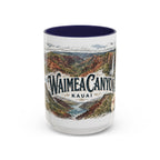 Waimea Canyon Mug, Kauai Travel Souvenir, Bucket List Gift, Accent Ceramic Coffee Mug 11oz 15oz