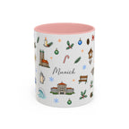 Munich Christmas Mug | Watercolor City Souvenir, Travel Gift (11oz/15oz)