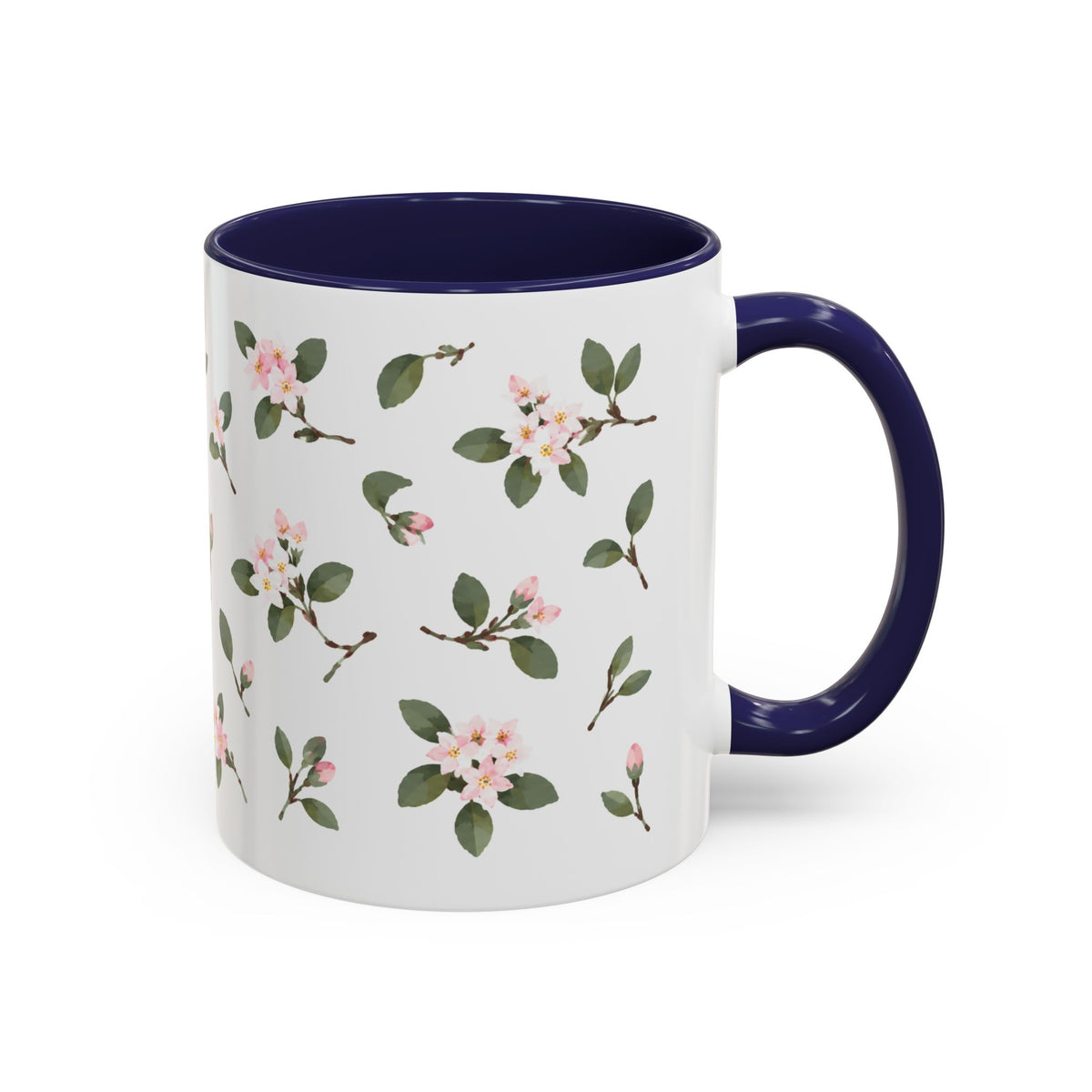 Massachusetts Mayflower Mug, State Flower Floral Coffee Cup, 11oz Botanical Gift