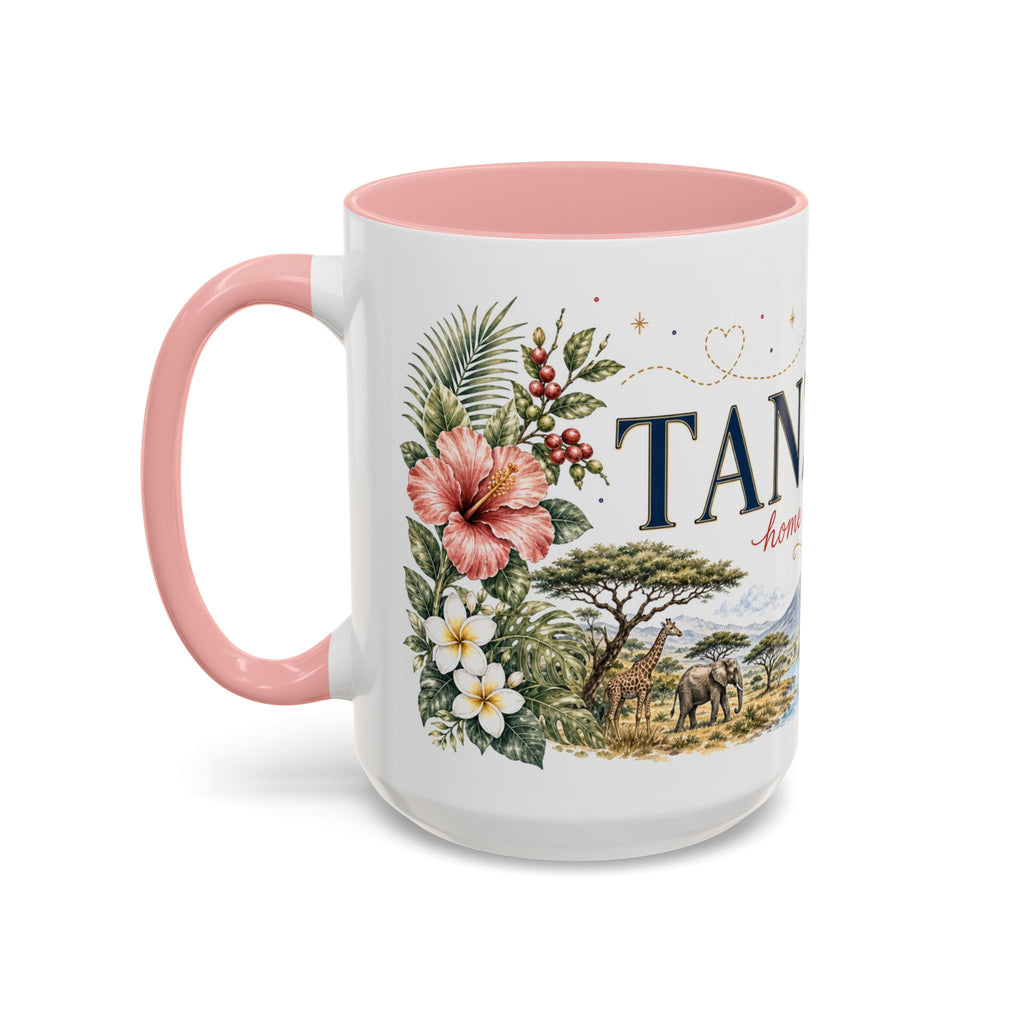 Tanzania Home Country Mug | Moving Away Gift | Long Distance Friendship | 11 oz 15 oz Accent Mug