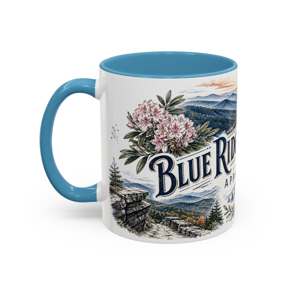 Blue Ridge Parkway Mug, Appalachia Travel Souvenir, Bucket List Gift, Accent Ceramic Coffee Mug 11oz 15oz