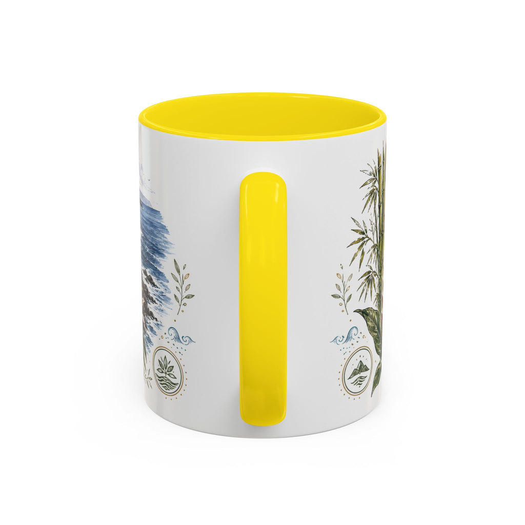 Road to Hana Mug, Maui Travel Souvenir, Bucket List Gift, Accent Ceramic Coffee Mug 11oz 15oz