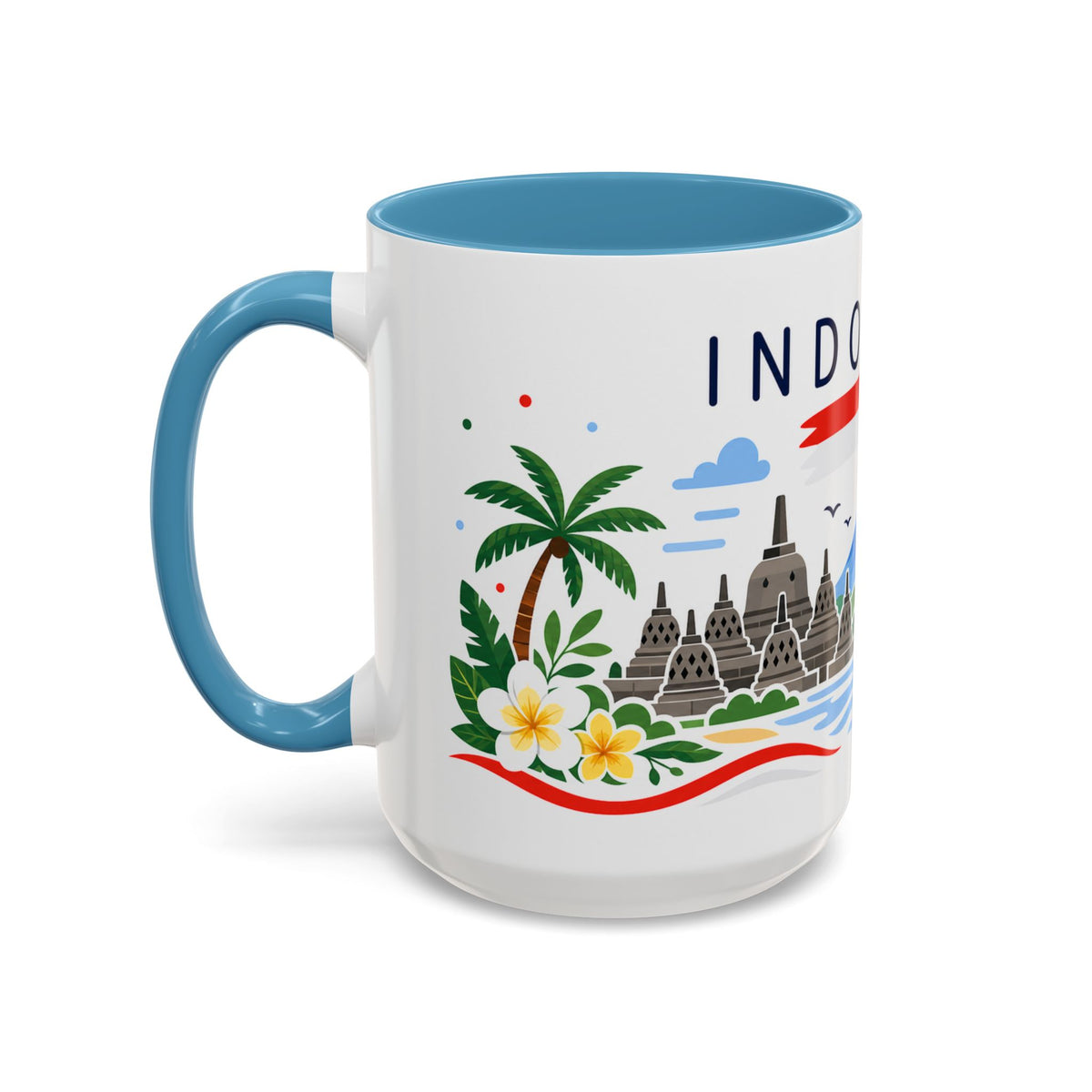 Indonesia Coffee Mug | Travel Souvenir Accent Mug | Country Gift Ceramic Cup 11oz 15oz