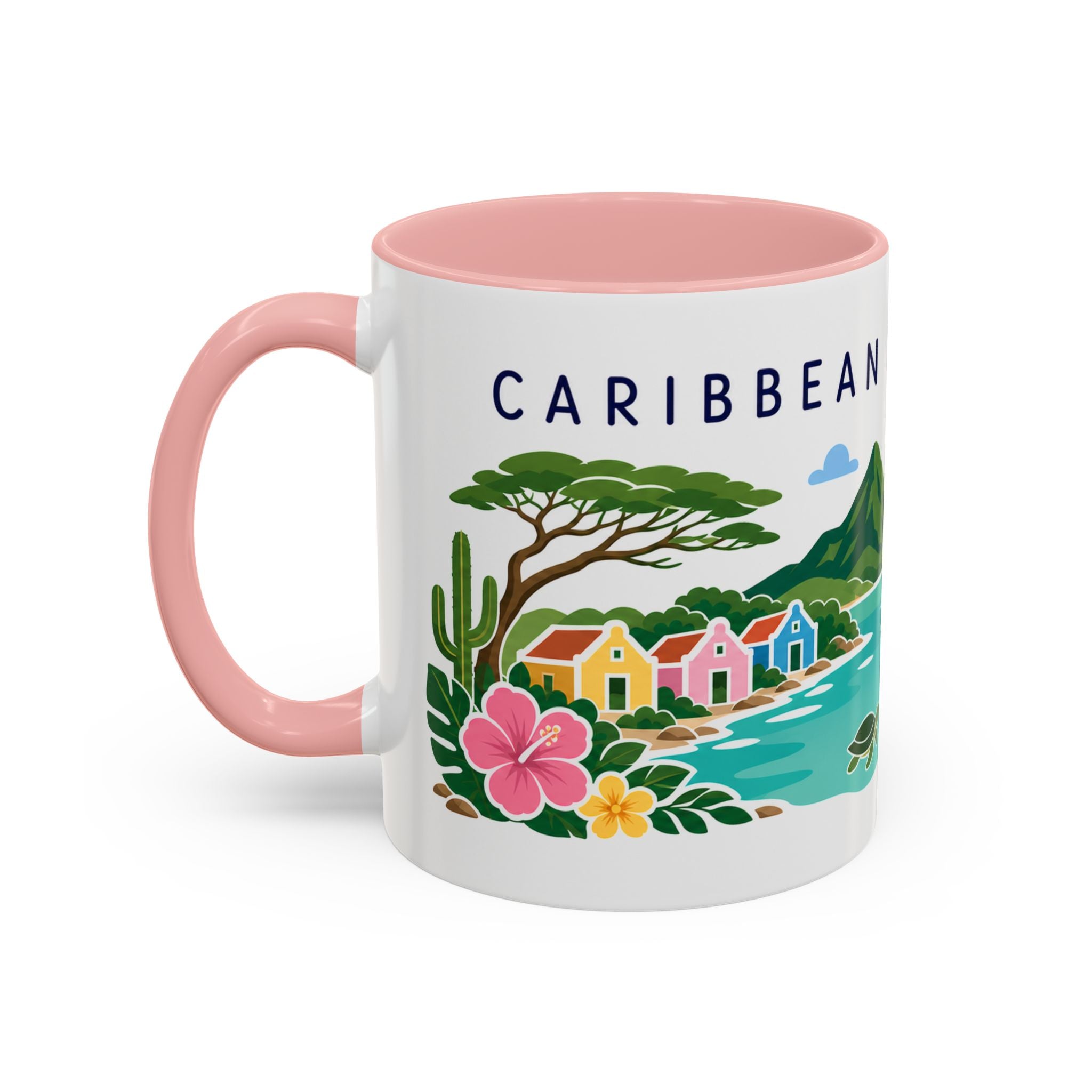 Caribbean Netherlands Coffee Mug | Travel Souvenir Accent Mug | Country Gift Ceramic Cup 11oz 15oz