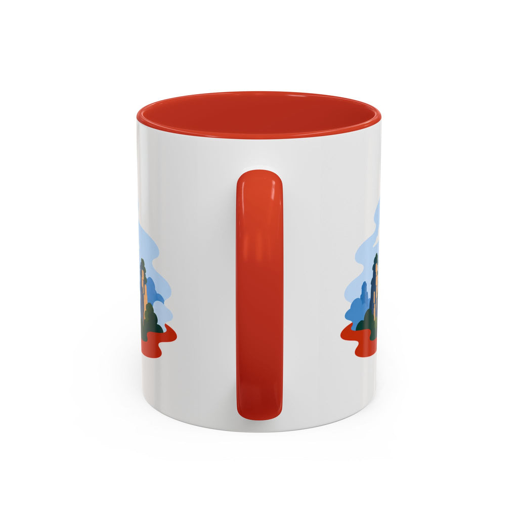Zhangjiajie Coffee Mug | Travel Destination Souvenir Gift | Accent Color Ceramic 11oz 15oz