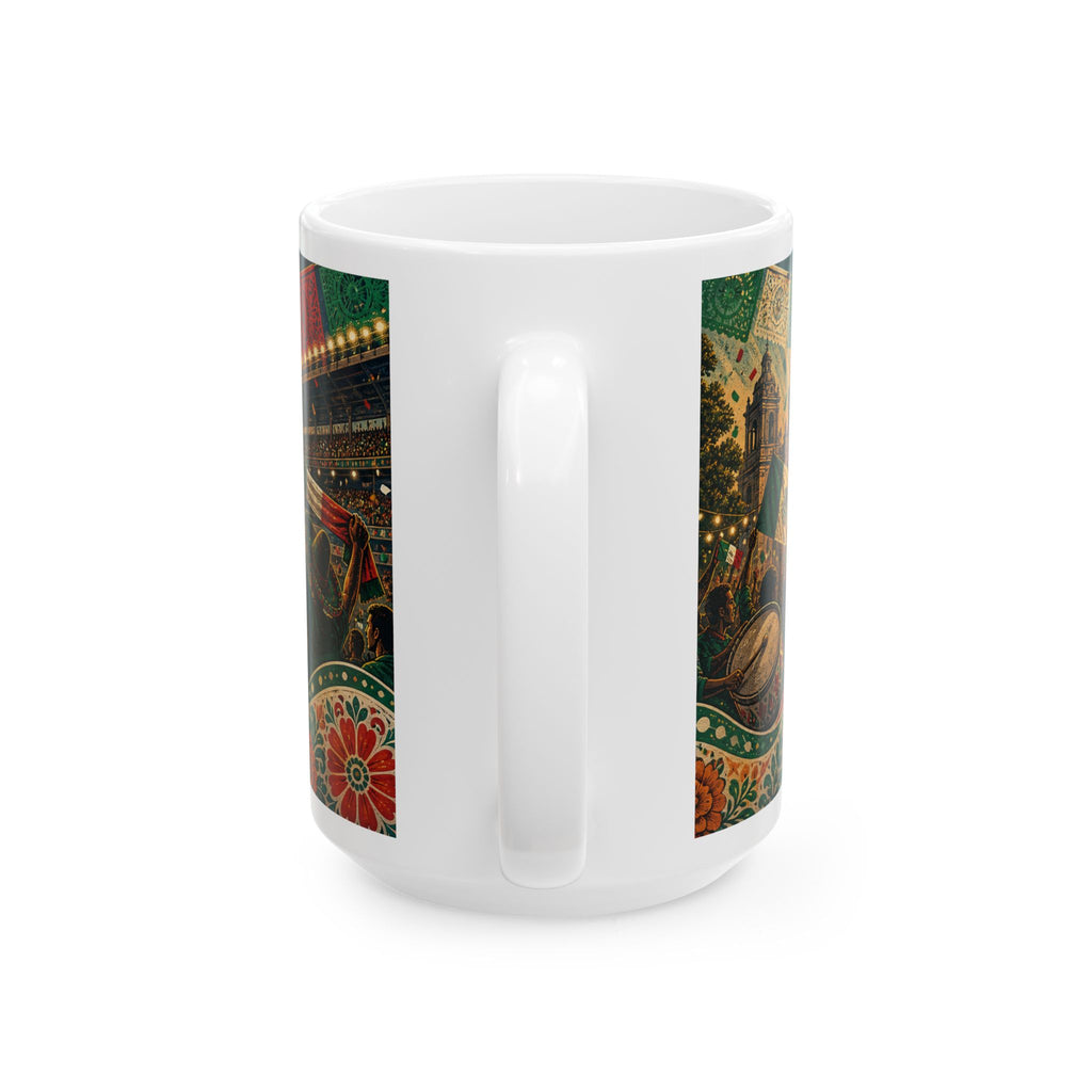 Mexico Soccer Spirit Coffee Mug | Soccer Fan Gift | Ceramic 11oz 15oz Match Day Cup