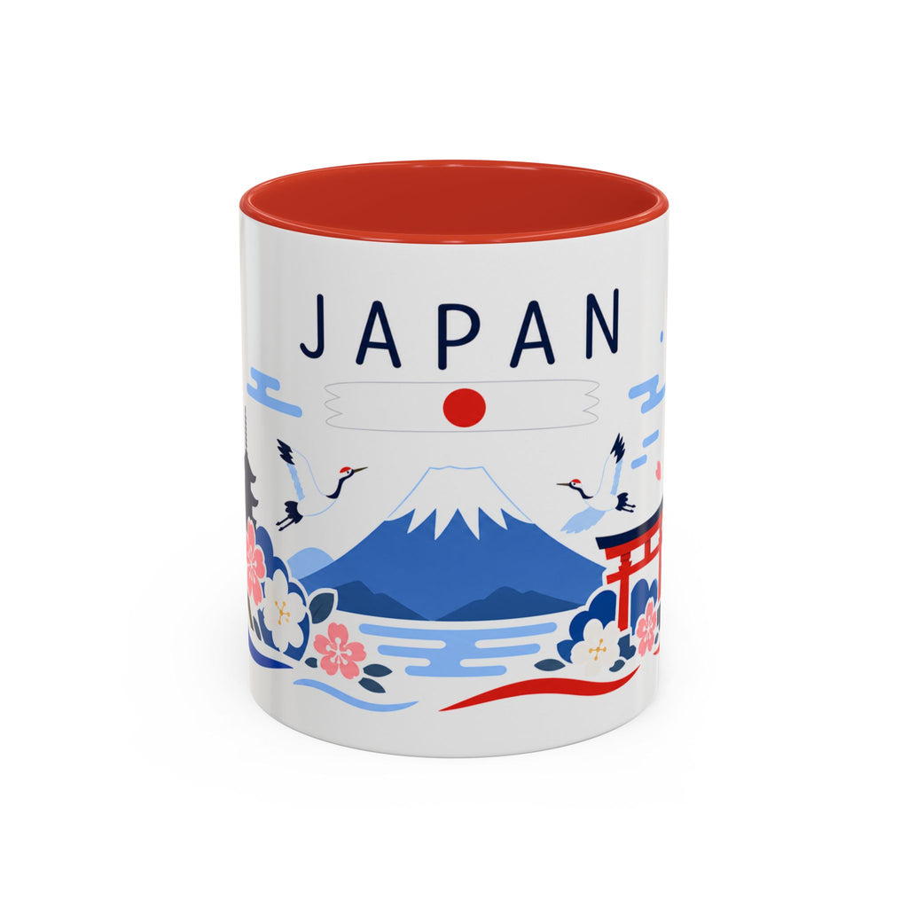 Japan Coffee Mug | Travel Souvenir Accent Mug | Country Gift Ceramic Cup 11oz 15oz