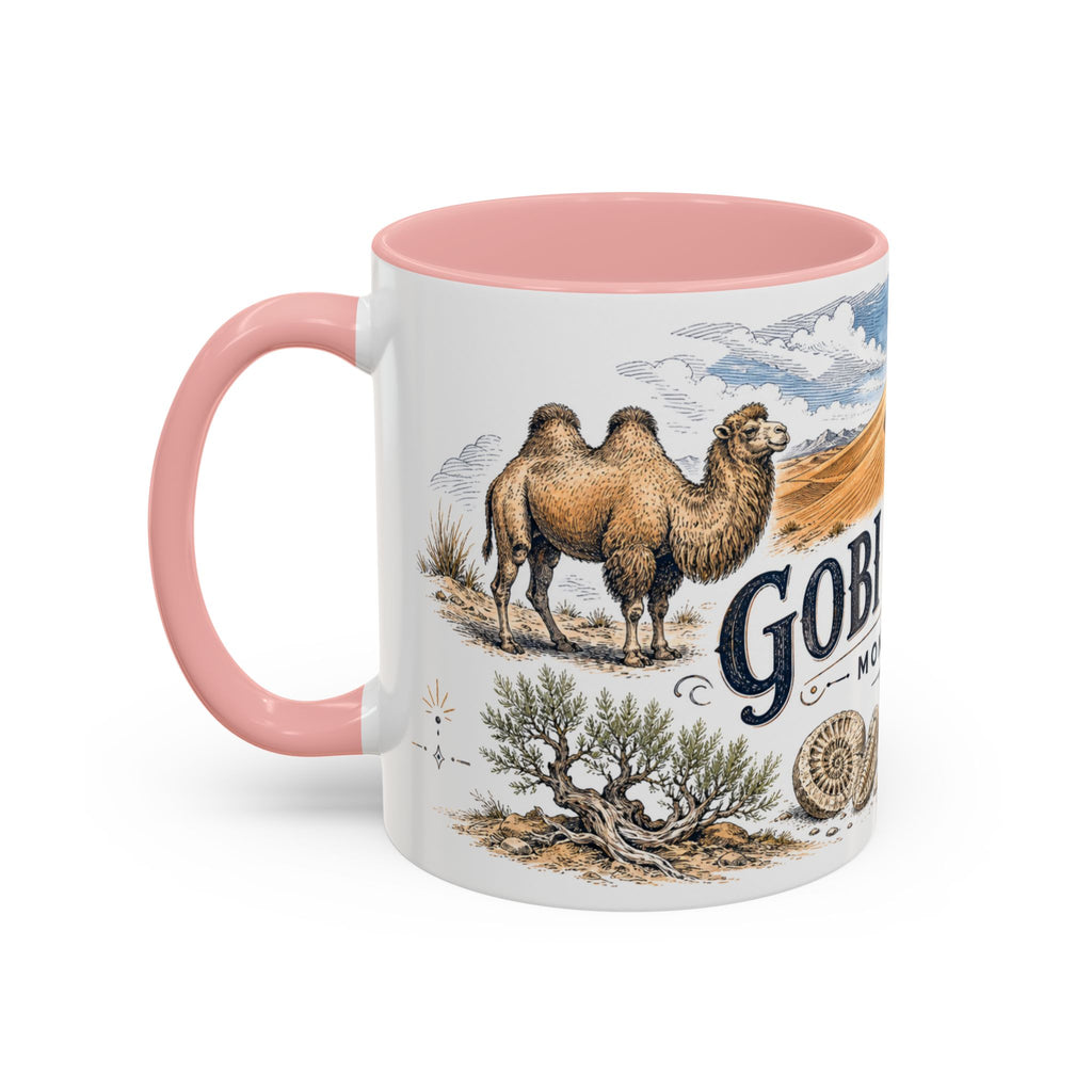 Gobi Desert Mug, Mongolia Travel Souvenir, Bucket List Gift, Accent Ceramic Coffee Mug 11oz 15oz