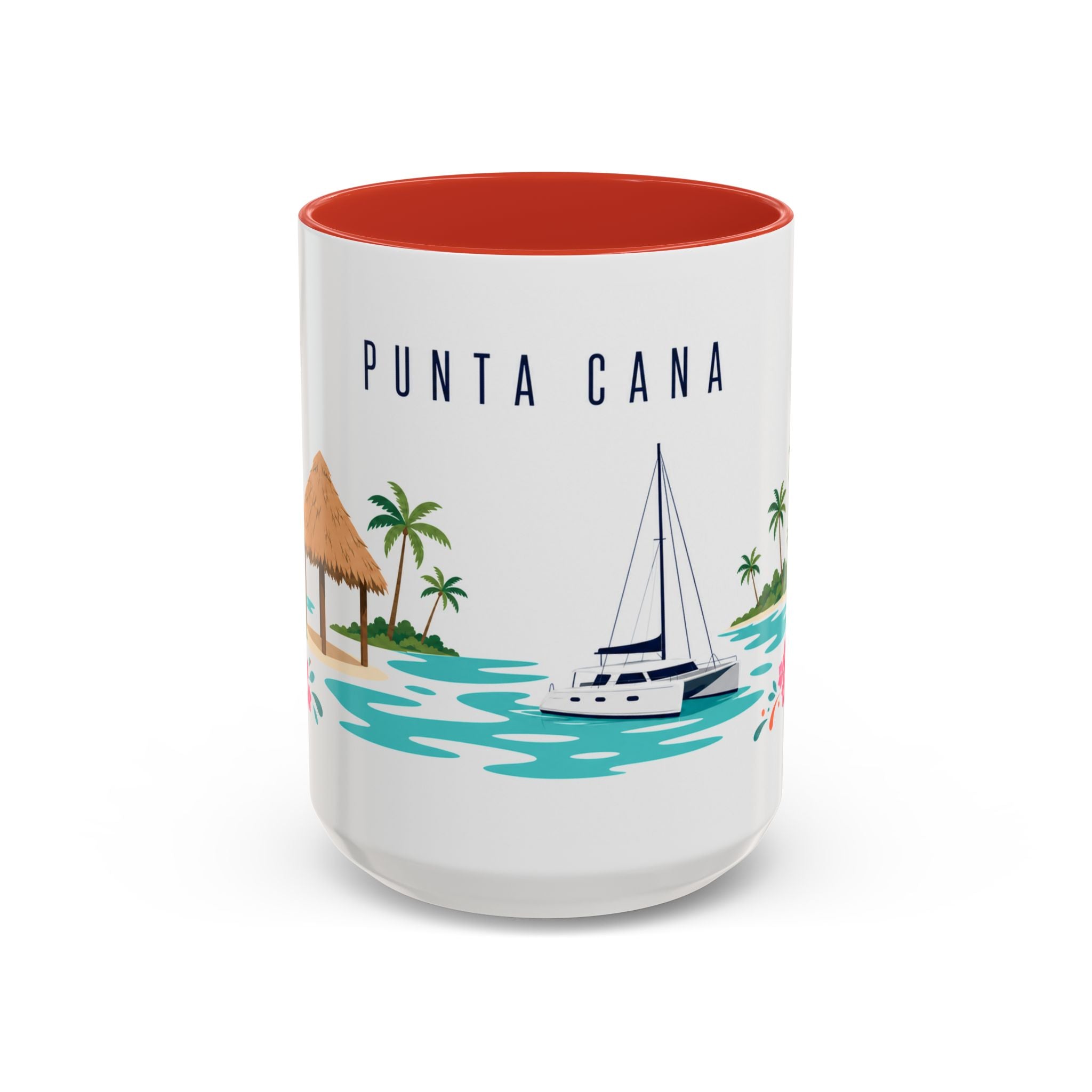 Punta Cana Coffee Mug | Dominican Republic Travel Souvenir | Porcelain Decal City Gift | 11oz 15oz Accent Mug