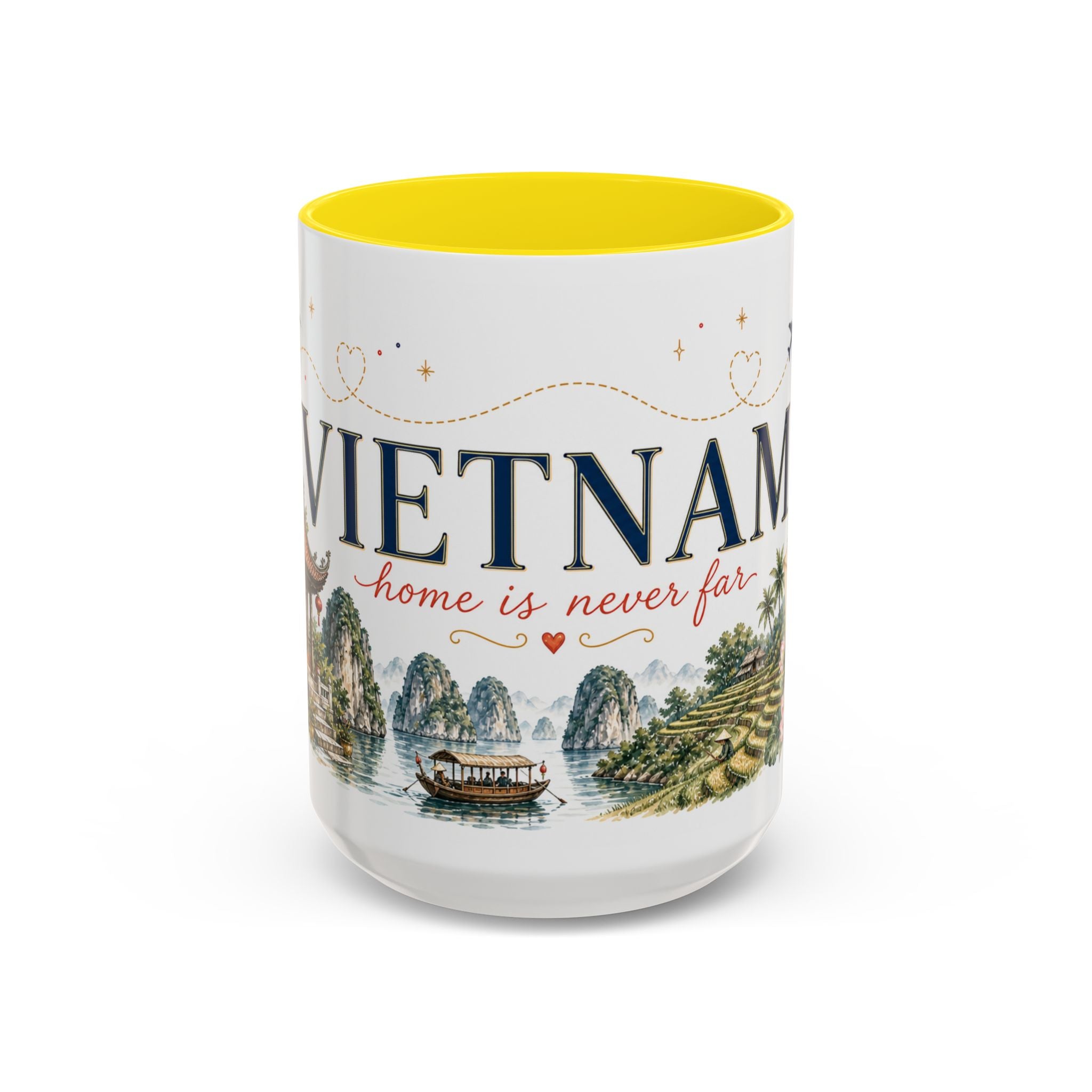 Vietnam Home Country Mug | Moving Away Gift | Long Distance Friendship | 11 oz 15 oz Accent Mug