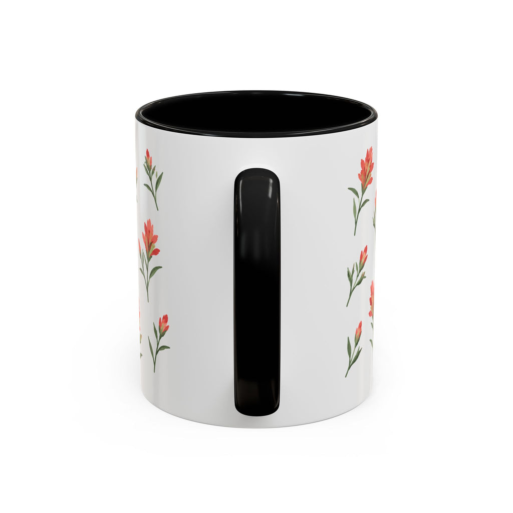 Wyoming Indian Paintbrush Mug, State Flower Floral Coffee Cup, 11oz Botanical Gift