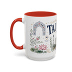 Taj Mahal Coffee Mug | Travel Destination Souvenir Gift | Accent Color Ceramic 11oz 15oz