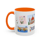 Florence Coffee Mug | Postage Stamp Collage Mug | Travel Souvenir Accent Cup 11oz 15oz