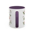 Minnesota Pink and White Lady Slipper Mug, State Flower Floral Coffee Cup, 11oz Botanical Gift