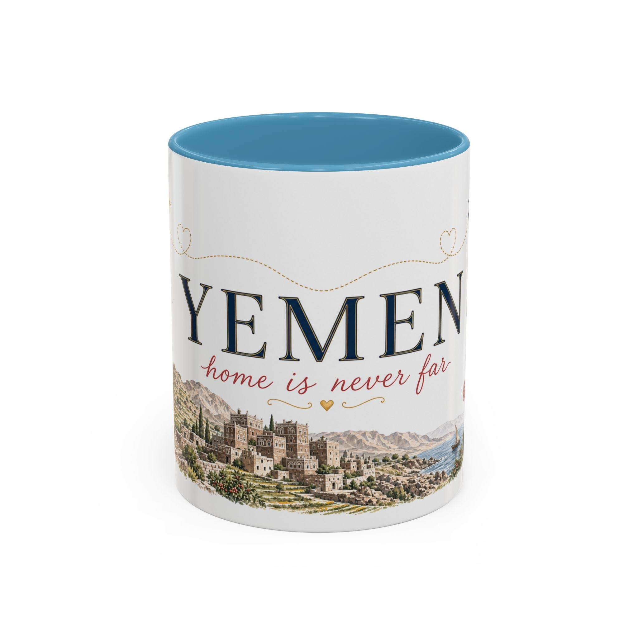 Yemen Home Country Mug | Moving Away Gift | Long Distance Friendship | 11 oz 15 oz Accent Mug
