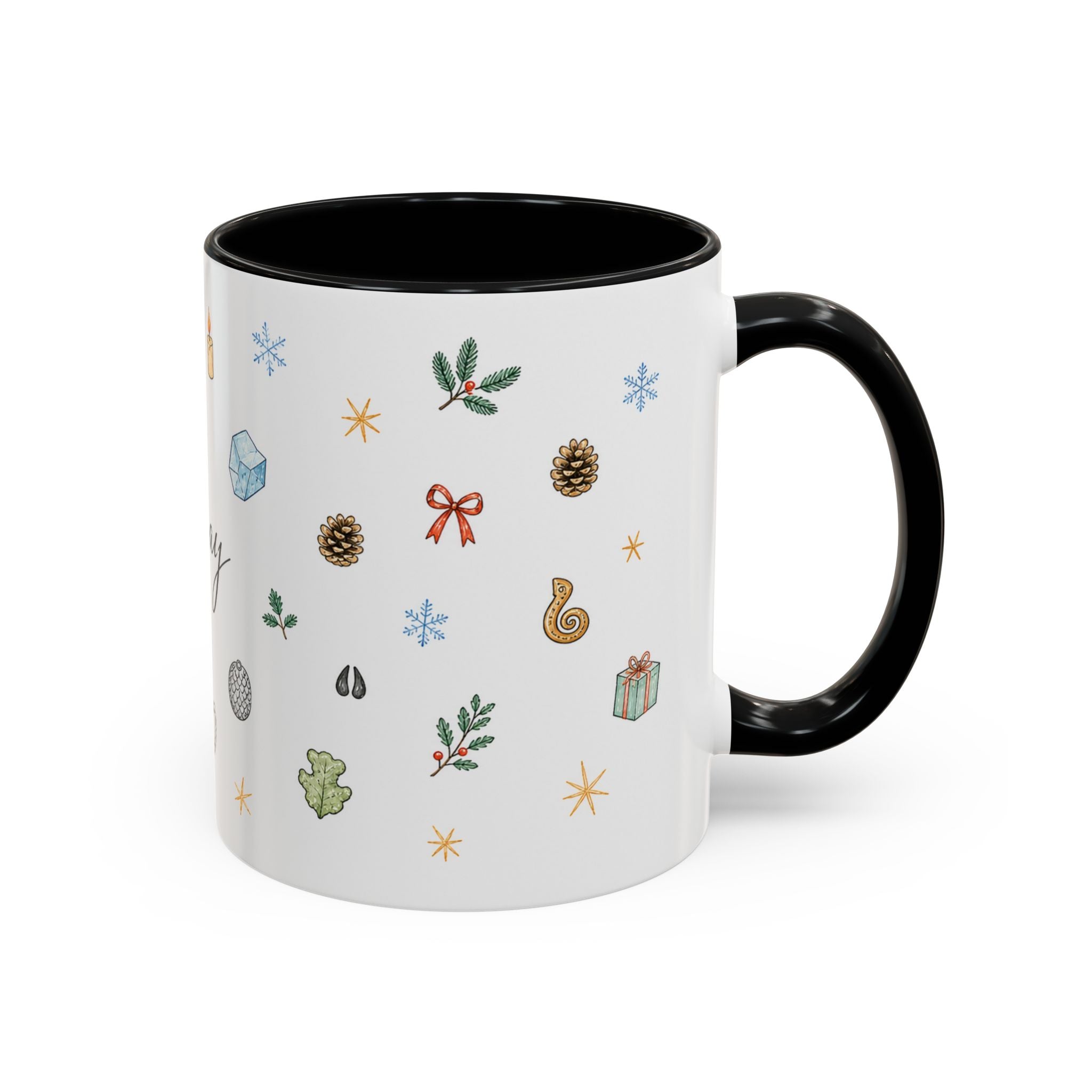 Norway Christmas Mug | Watercolor Travel Souvenir | Holiday Gift | Accent Ceramic Coffee Cup 11oz 15oz