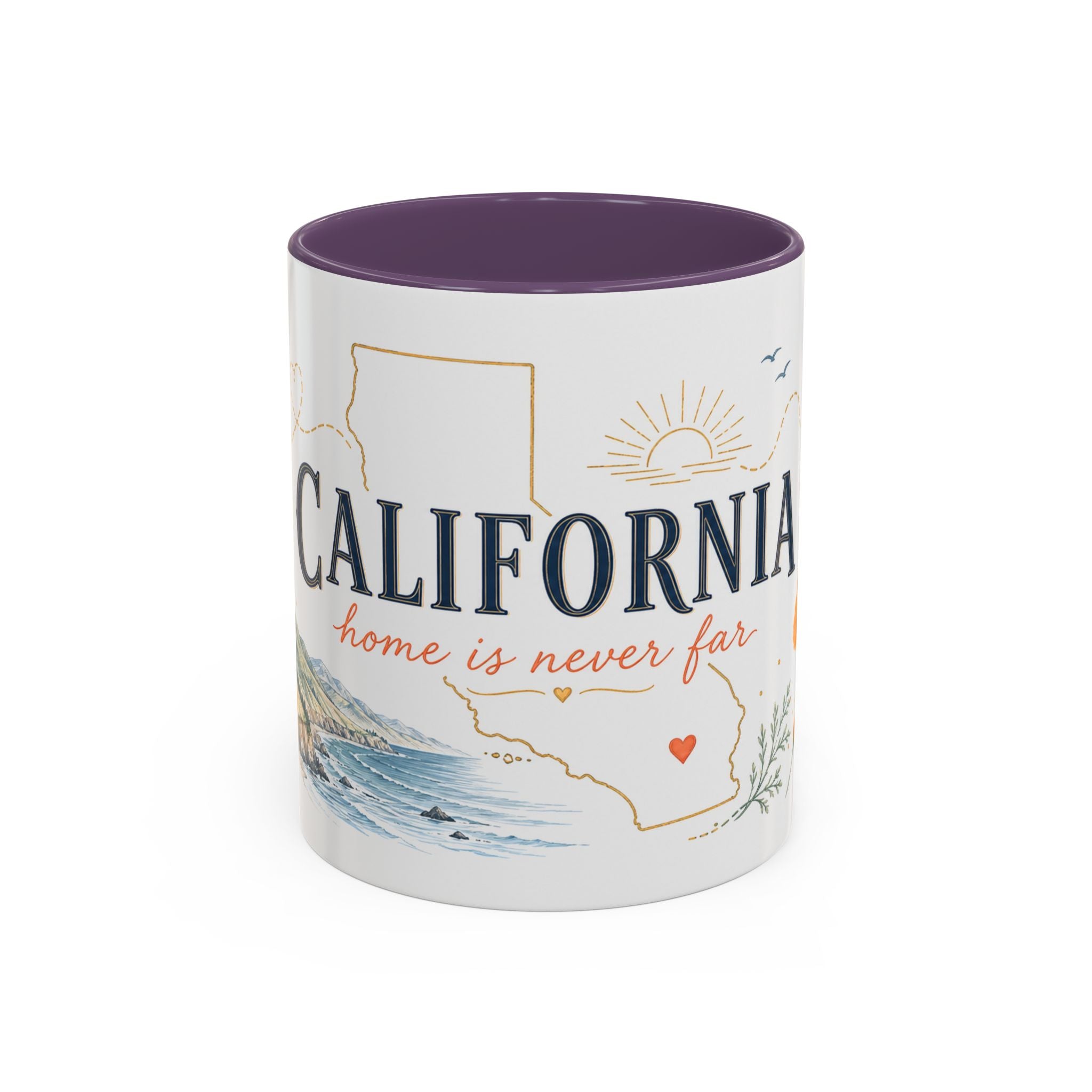 California Home State Mug | Moving Away Gift | Long Distance Friendship Coffee Cup