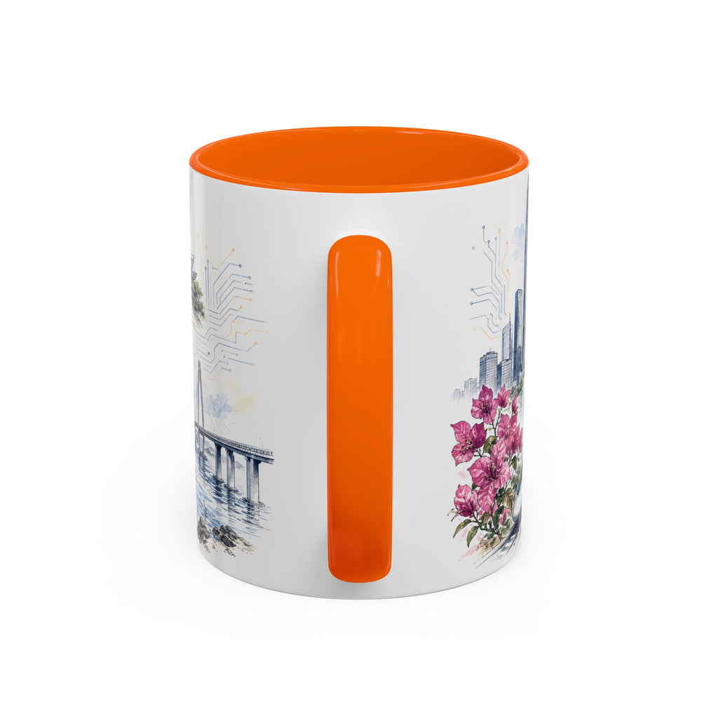 Shenzhen Coffee Mug | China Travel Souvenir | Vintage Illustrated City Gift | 11 oz 15 oz Accent Mug