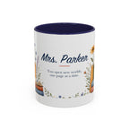 Personalized Reading Teacher Mug | Custom Name Book Lover Coffee Cup | Teacher Appreciation Gift