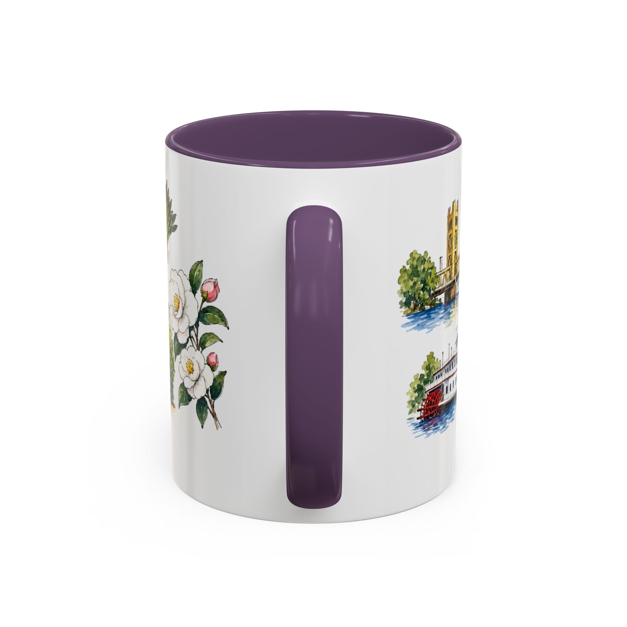 Sacramento Illustrated Travel Mug | City Souvenir Accent Coffee Mug | 11oz 15oz Ceramic Cup