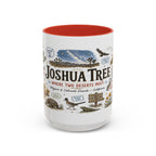 Joshua Tree Coffee Mug | National Park Desert Camping Gift | Accent Color Ceramic 11oz 15oz
