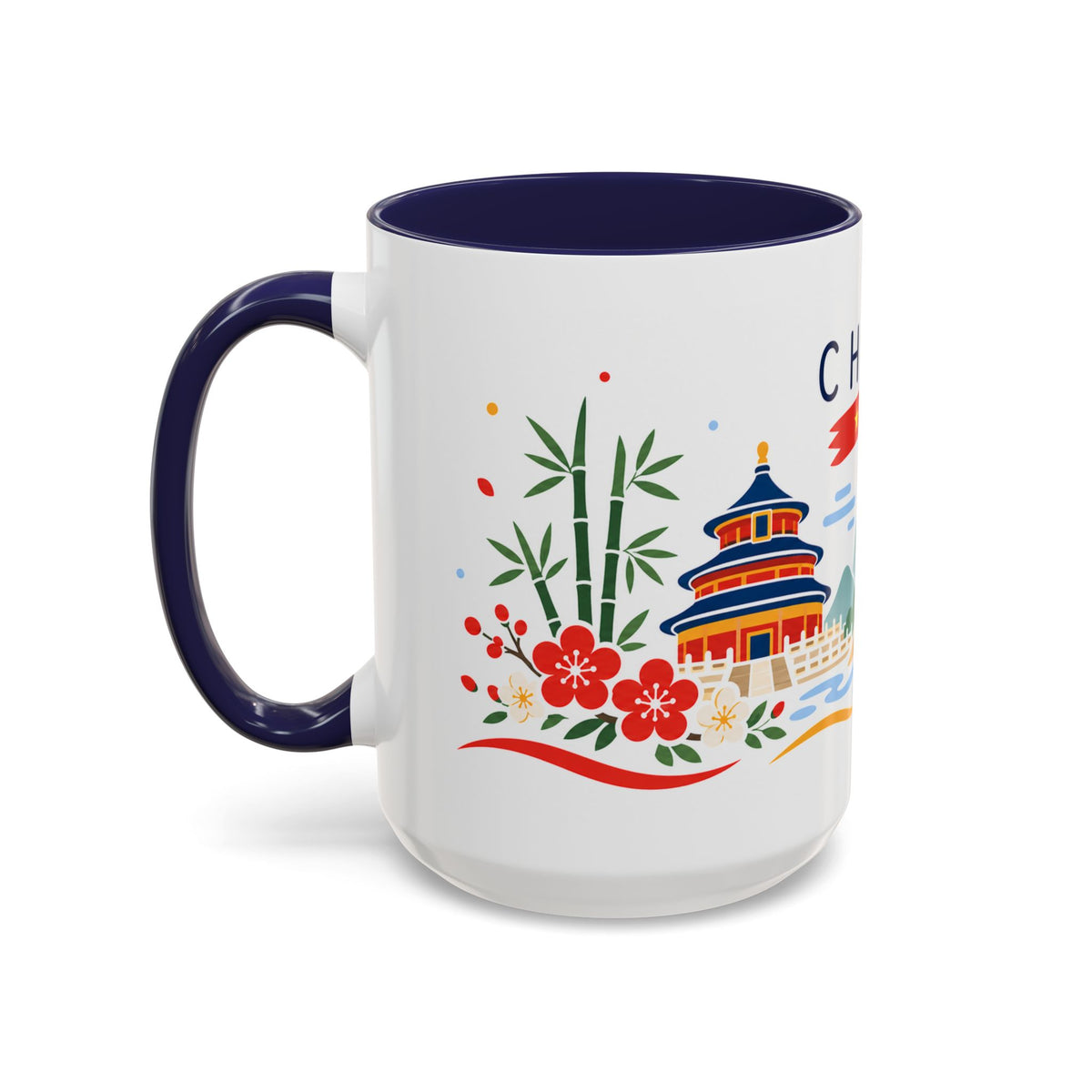 China Coffee Mug | Travel Souvenir Accent Mug | Country Gift Ceramic Cup 11oz 15oz