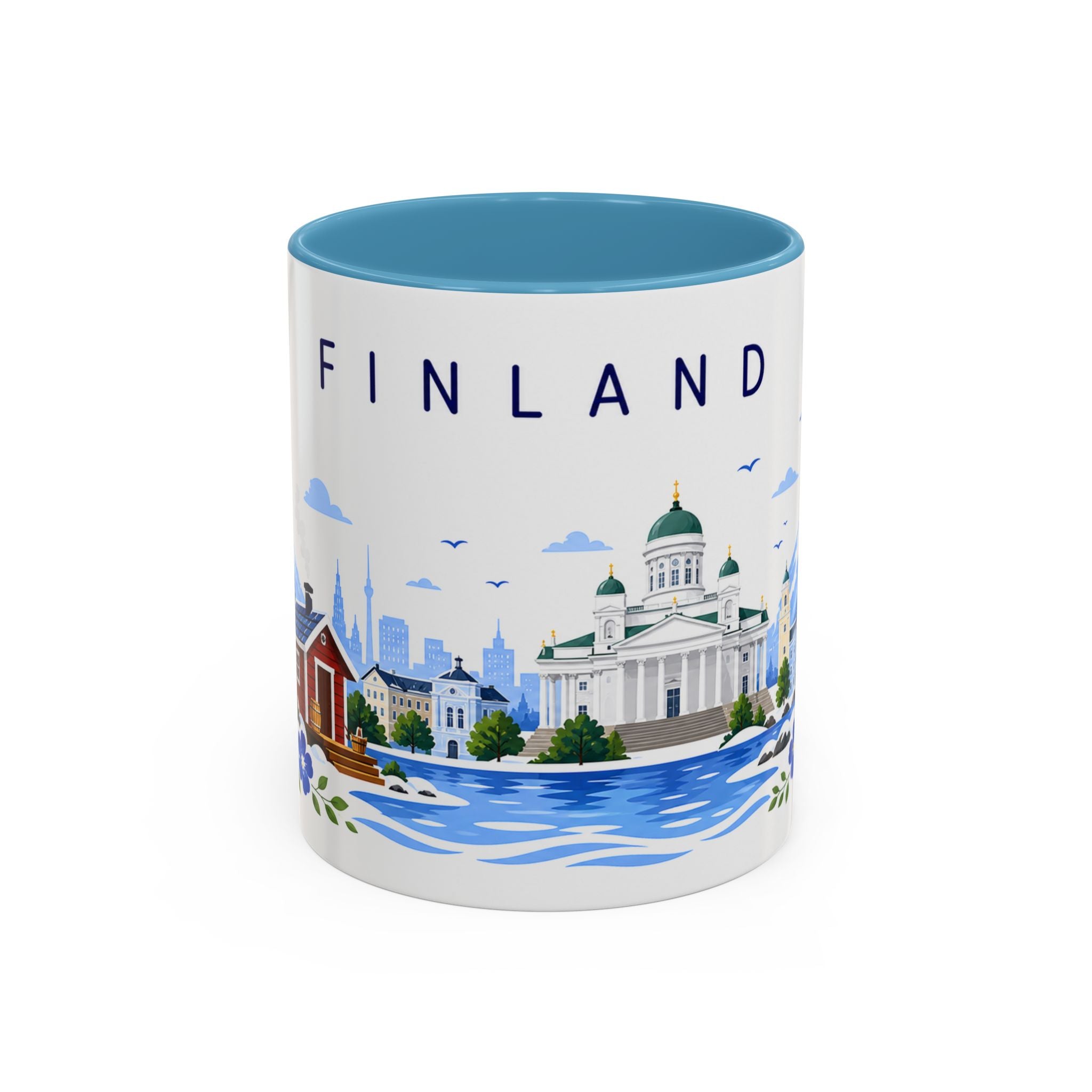 Finland Coffee Mug | Travel Souvenir Accent Mug | Place Gift Ceramic Cup 11oz 15oz