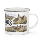 Badlands National Park Vintage Enamel Camping Mug | 12oz National Park Hiking Gift
