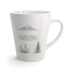 Lake Clark National Park Latte Mug | Pastel Watercolor Nature Coffee Cup | 12 oz Travel Souvenir Gift