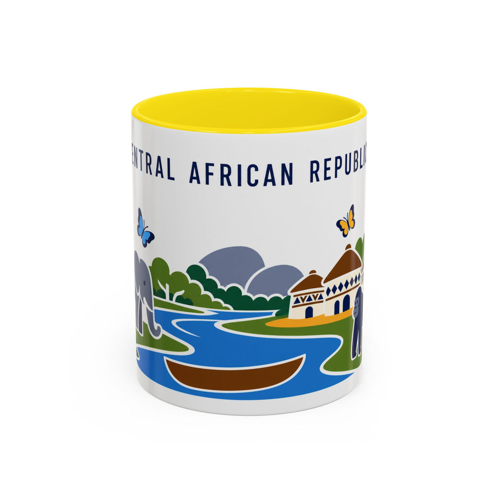 Central African Republic Coffee Mug | Travel Souvenir Accent Mug | Country Gift Ceramic Cup 11oz 15oz