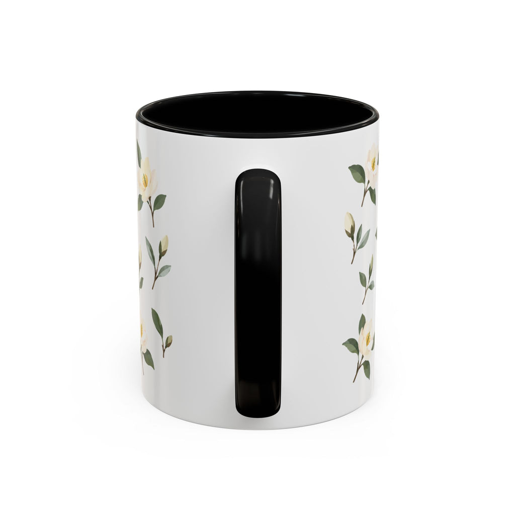 Georgia Sweetbay Magnolia Mug, State Flower Floral Coffee Cup, 11oz Botanical Gift