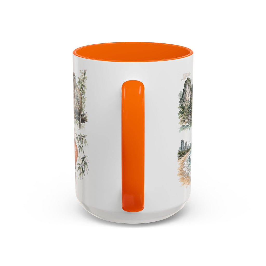 Da Nang Coffee Mug | Vietnam Travel Souvenir | Vintage Illustrated City Gift | 11 oz 15 oz Accent Mug