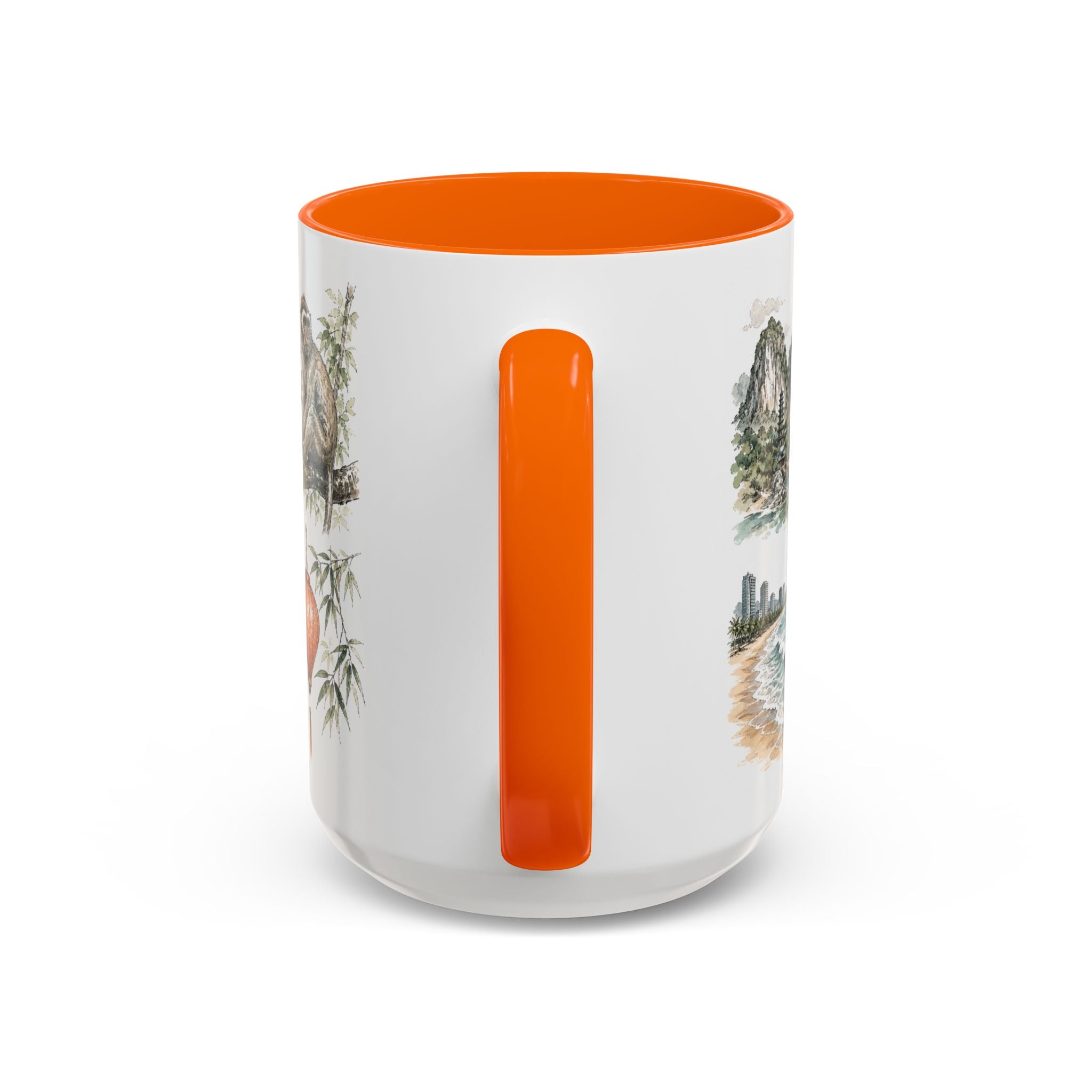 Da Nang Coffee Mug | Vietnam Travel Souvenir | Vintage Illustrated City Gift | 11 oz 15 oz Accent Mug
