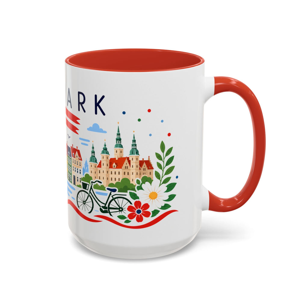 Denmark Coffee Mug | Travel Souvenir Accent Mug | Country Gift Ceramic Cup 11oz 15oz
