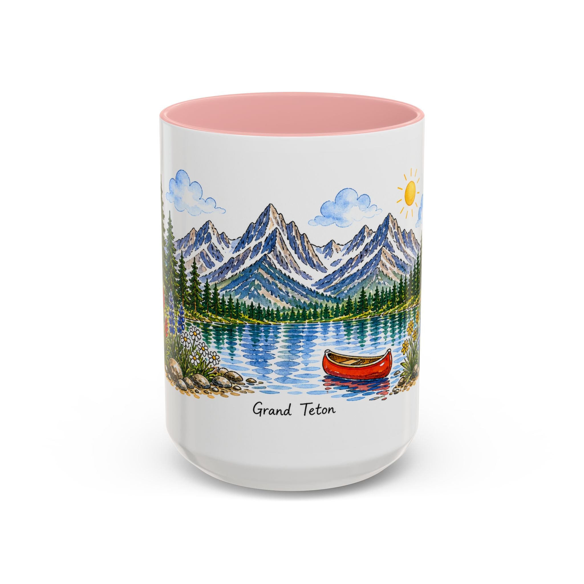 Grand Teton National Park Mug | US Travel Souvenir Accent Coffee Mug | 11oz 15oz Ceramic Cup