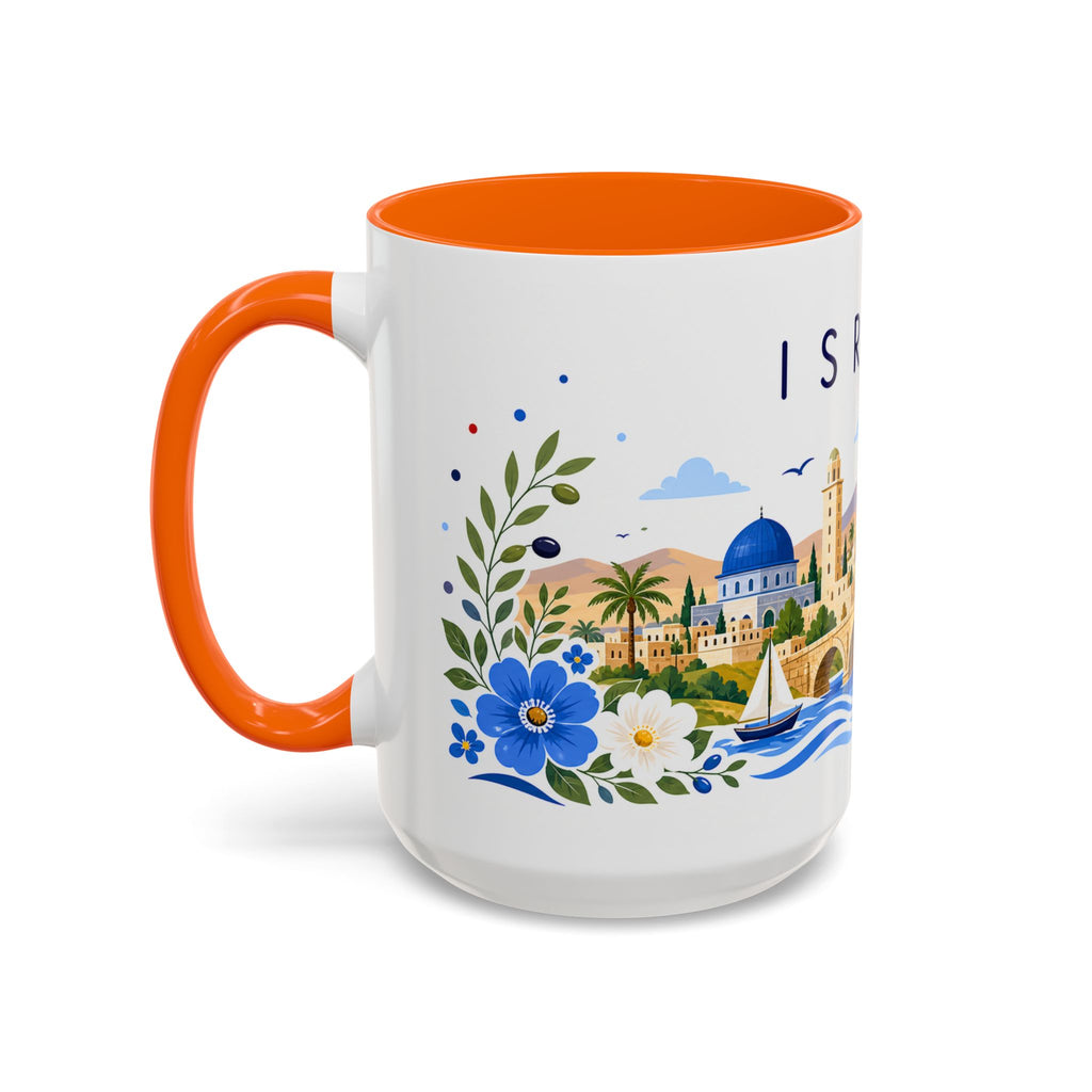 Israel Coffee Mug | Travel Souvenir Accent Mug | Place Gift Ceramic Cup 11oz 15oz
