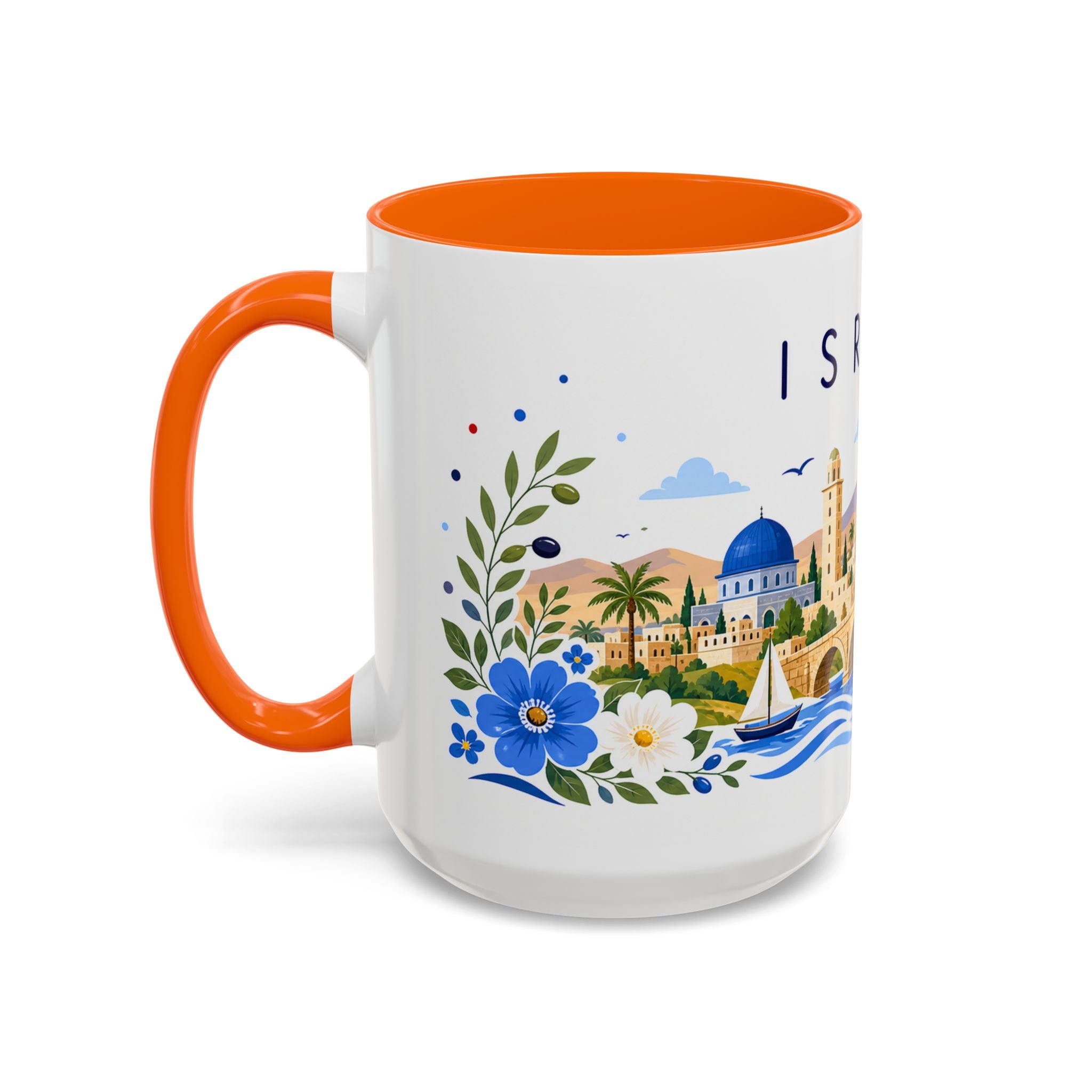 Israel Coffee Mug | Travel Souvenir Accent Mug | Place Gift Ceramic Cup 11oz 15oz