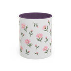 Montana Bitterroot Mug, State Flower Floral Coffee Cup, 11oz Botanical Gift