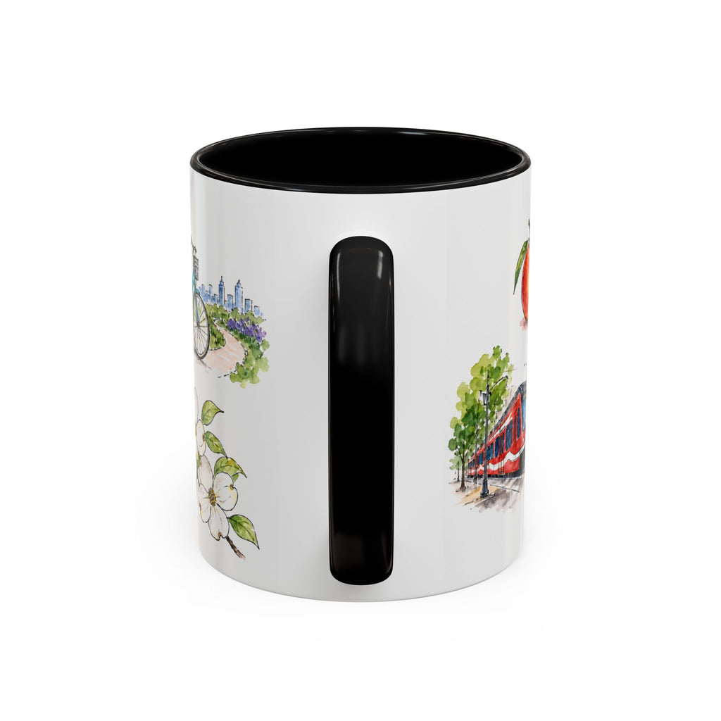 Atlanta Illustrated Travel Mug | City Souvenir Accent Coffee Mug | 11oz 15oz Ceramic Cup