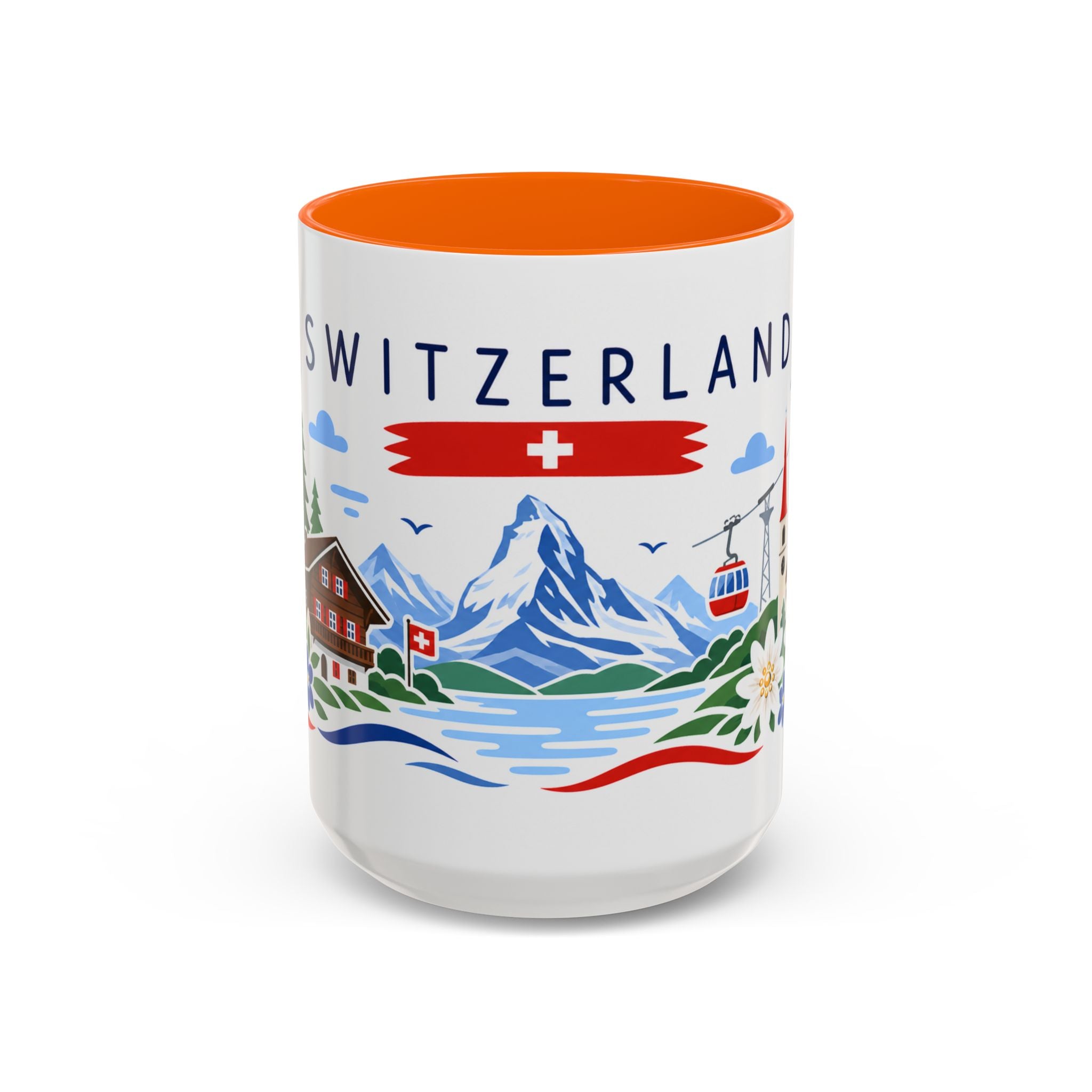 Switzerland Coffee Mug | Travel Souvenir Accent Mug | Country Gift Ceramic Cup 11oz 15oz