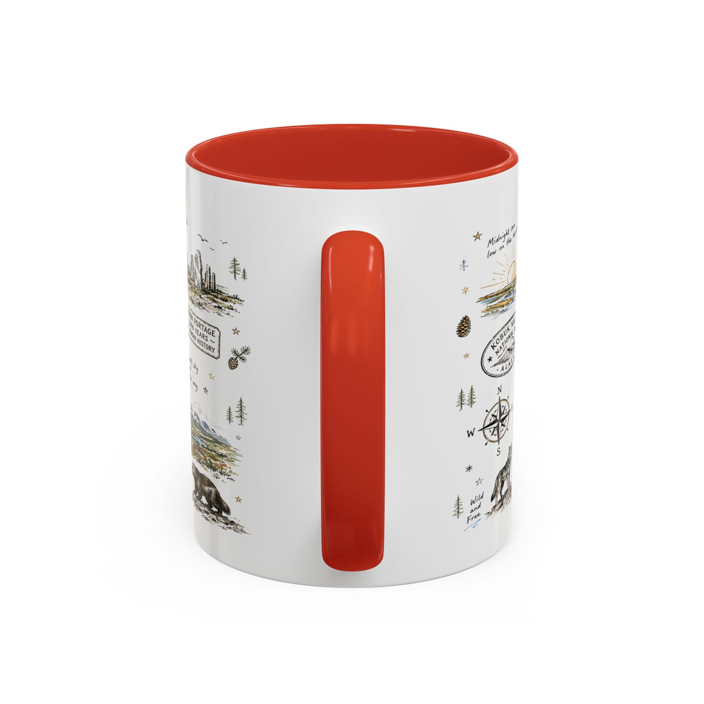 Kobuk Valley National Park Coffee Mug | Alaska Arctic Sand Dunes Gift | Accent Color Ceramic 11oz 15oz