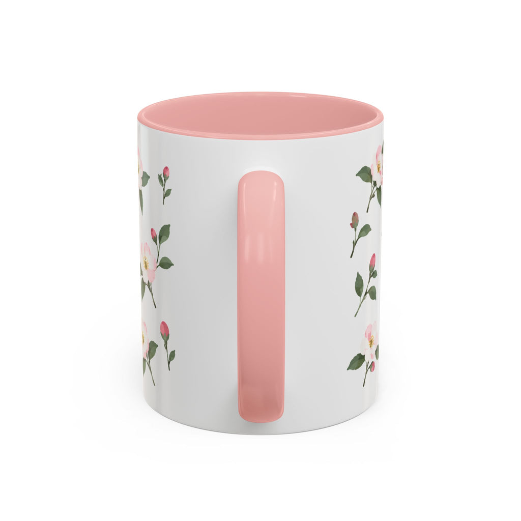 Michigan Apple Blossom Mug, State Flower Floral Coffee Cup, 11oz Botanical Gift