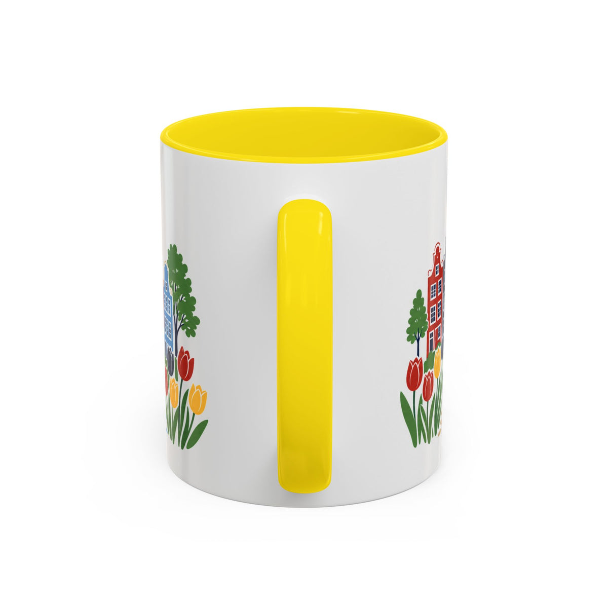 Amsterdam Coffee Mug | Netherlands Travel Souvenir | Porcelain Decal City Gift | 11oz 15oz Accent Mug