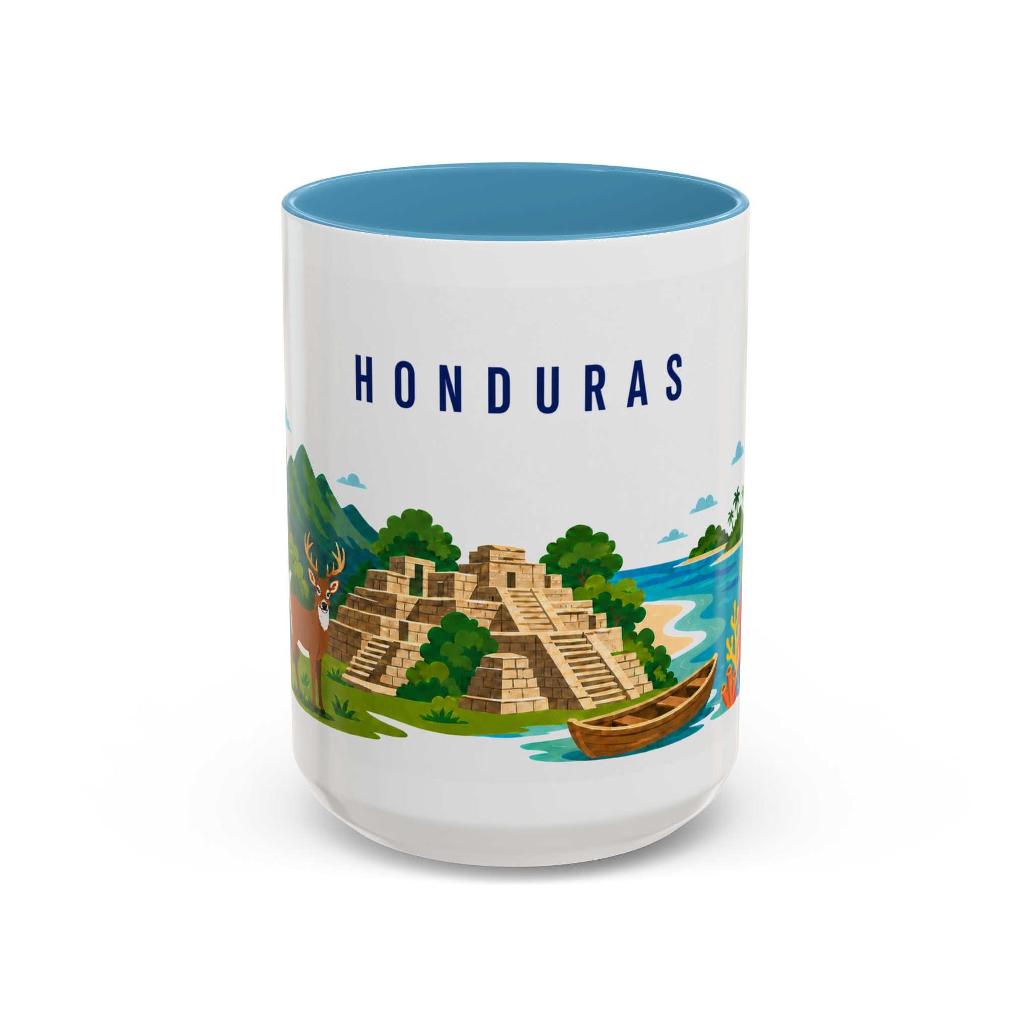 Honduras Coffee Mug | Travel Souvenir Accent Mug | Country Gift Ceramic Cup 11oz 15oz