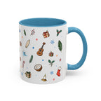 Honolulu Christmas Mug | Watercolor City Souvenir | Ceramic Coffee Cup (11oz 15oz)