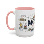 Moscow Coffee Mug | Russia Souvenir Travel Gift | Accent Color Ceramic 11oz 15oz