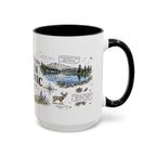 Lassen Volcanic National Park Coffee Mug | California Volcano Geothermal Hiking Gift | Accent Color Ceramic 11oz 15oz